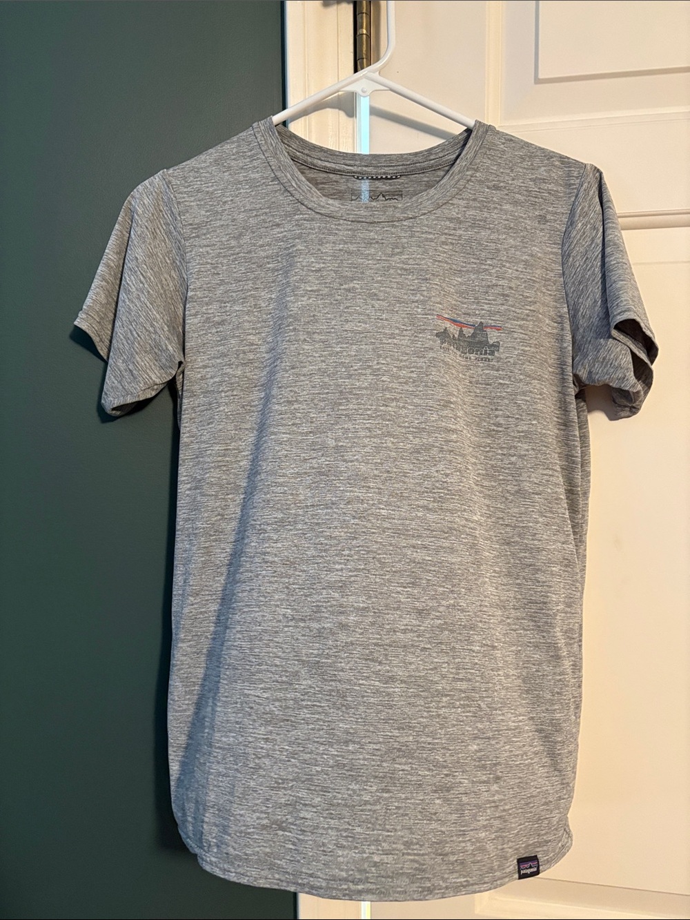 Patagonia Capilene Cool Heather Gray Short-Sleeve Crew Tee